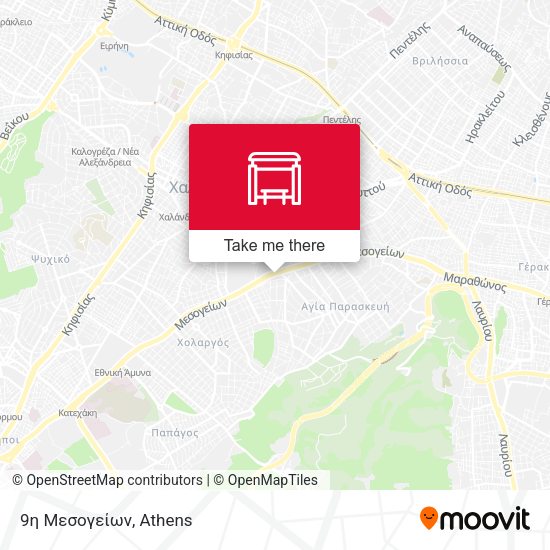 9η Μεσογείων map