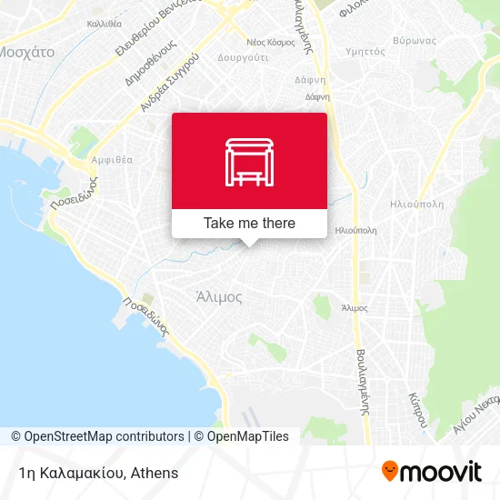 1η Καλαμακίου map