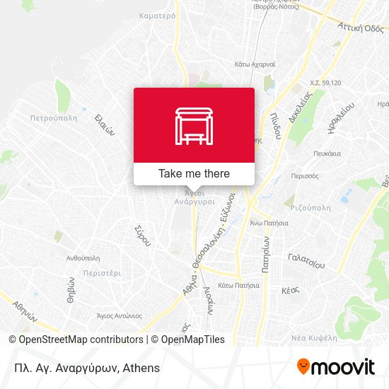 Πλ. Αγ. Αναργύρων map