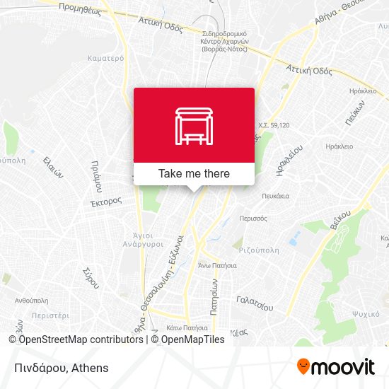 Πινδάρου map