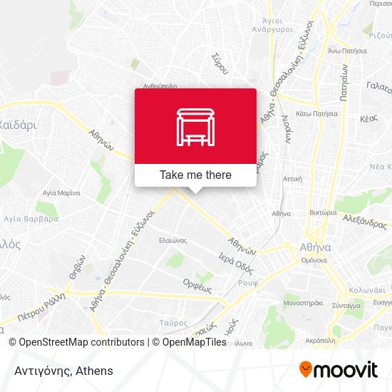 Αντιγόνης map