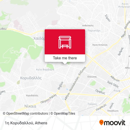 1η Κορυδαλλού map