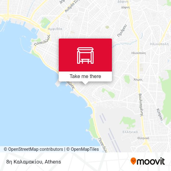 8η Καλαμακίου map