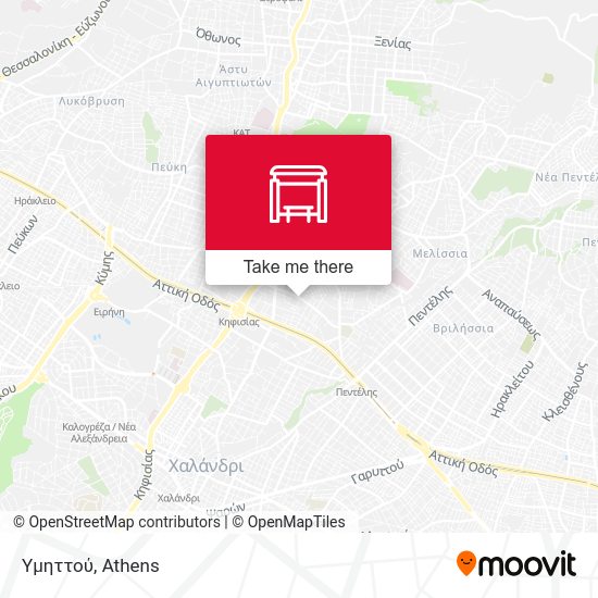 Υμηττού map