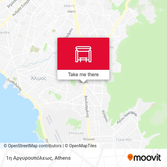 1η Αργυρουπόλεως map