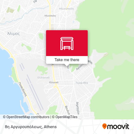 8η Αργυρουπόλεως map