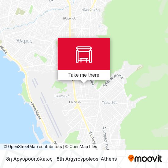 8η Αργυρουπόλεως - 8th Argyroypoleos map