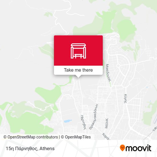 15η Πάρνηθος map