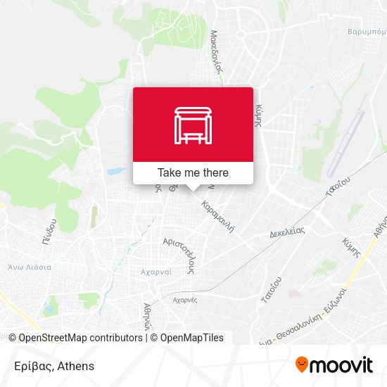 Ερίβας map