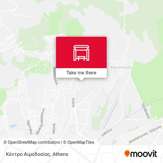 Κέντρο Αιμοδοσίας map