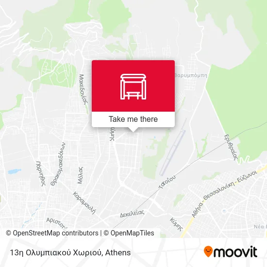13η Ολυμπιακού Χωριού map