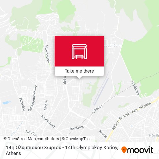 14η Ολυμπιακου Χωριου - 14th Olympiakoy Xorioy map