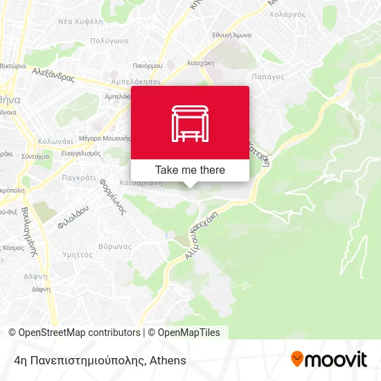 4η Πανεπιστημιούπολης map