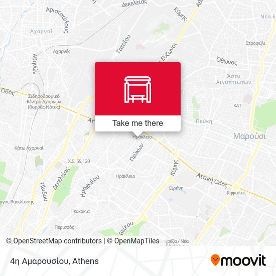 4η Αμαρουσίου map