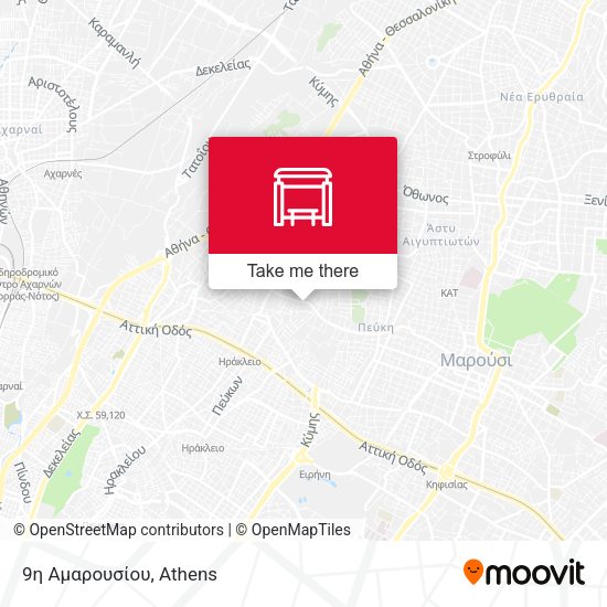 9η Αμαρουσίου map