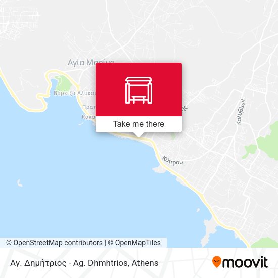 Αγ. Δημήτριος - Ag. Dhmhtrios map