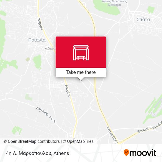 4η Λ. Μαρκοπουλου map