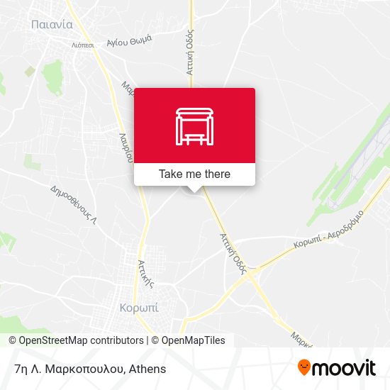 7η Λ. Μαρκοπουλου map