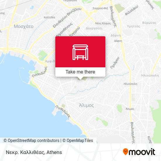 Νεκρ. Καλλιθέας map