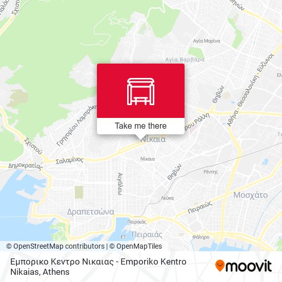 Εμπορικο Κεντρο Νικαιας - Emporiko Kentro Nikaias map