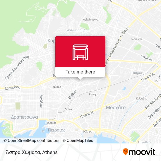 Άσπρα Χώματα map