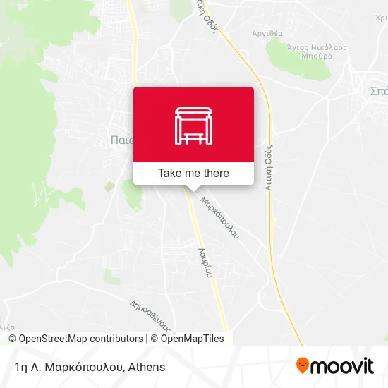 1η Λ. Μαρκόπουλου map