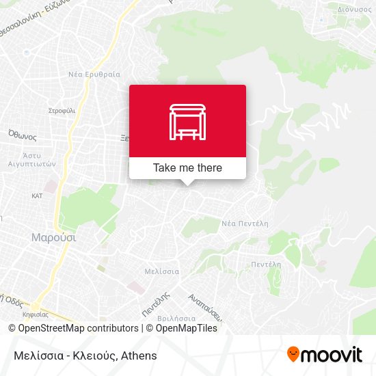 Μελίσσια - Κλειούς map