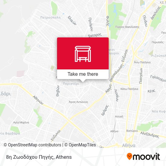 8η Ζωοδόχου Πηγής map