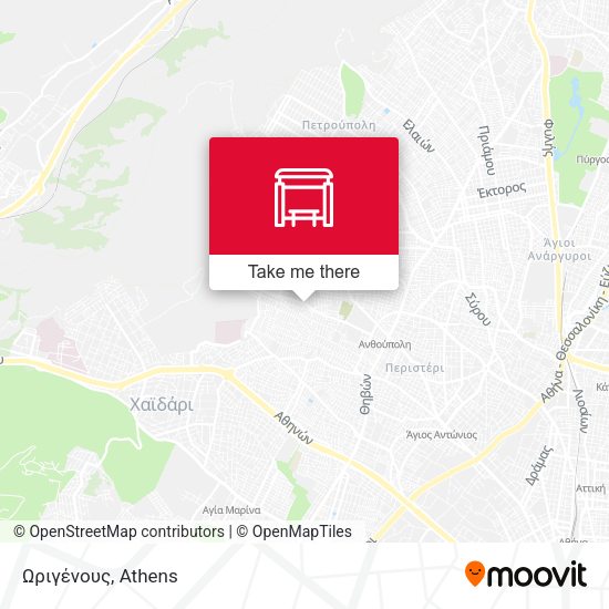 Ωριγένους map