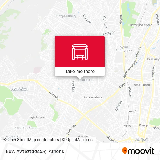 Εθν. Αντιστάσεως map