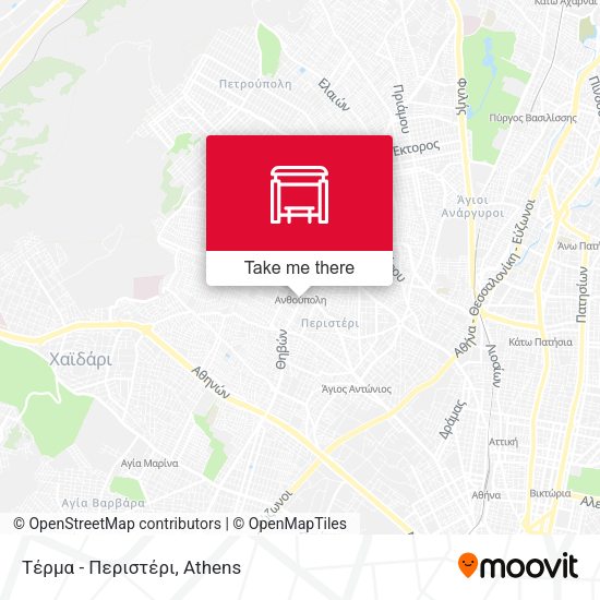 Τέρμα - Περιστέρι map
