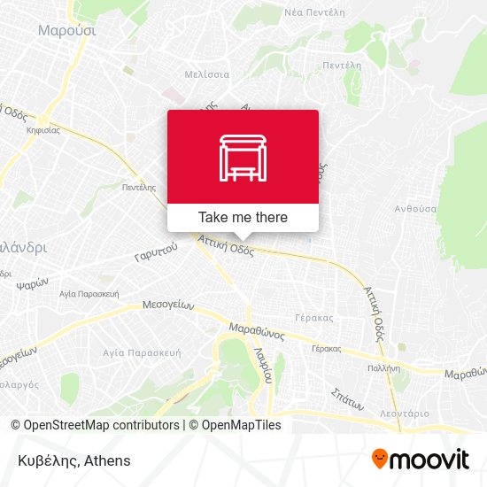 Κυβέλης map