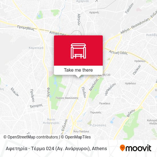 Αφετηρία - Τέρμα 024 (Αγ. Ανάργυροι) map