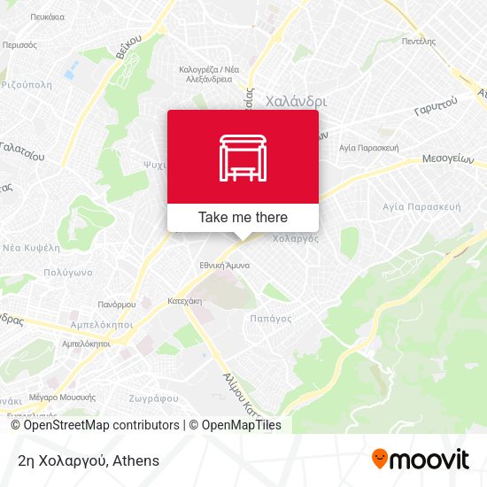 2η Χολαργού map