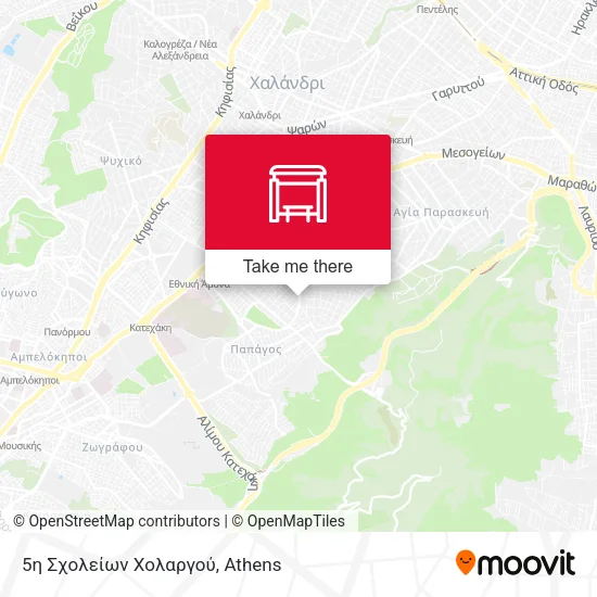 5η Σχολείων Χολαργού map