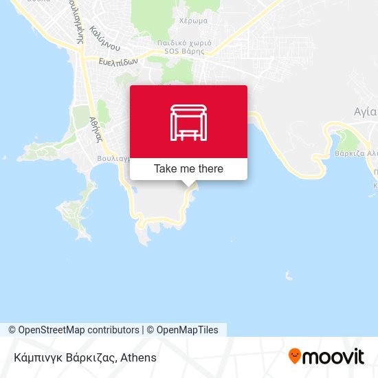 Κάμπινγκ Βάρκιζας map