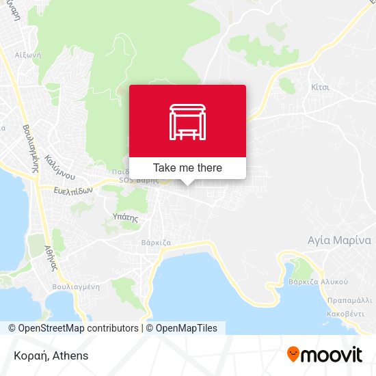 Κοραή - Korah map