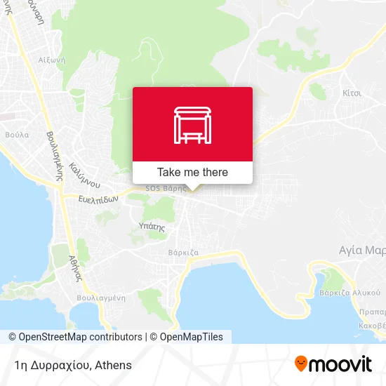 1η Δυρραχίου map