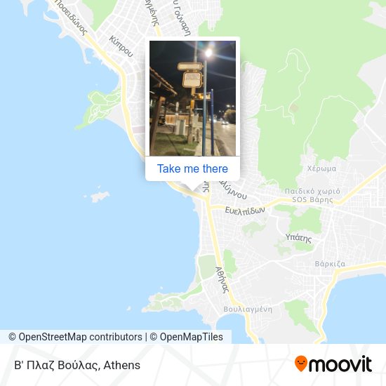 Β' Πλαζ Βούλας map