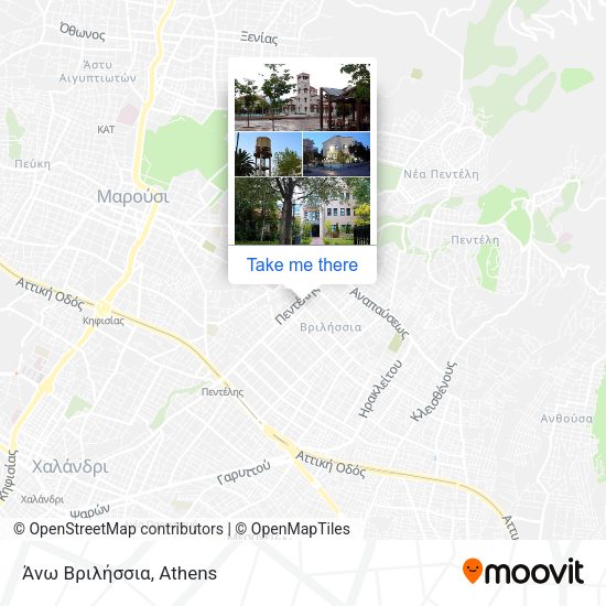 Άνω Βριλήσσια map