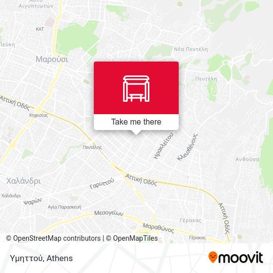 Υμηττού map