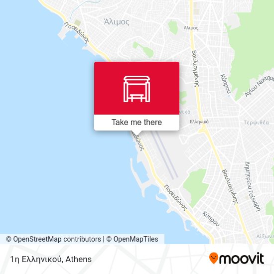 1η Ελληνικού map