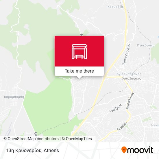 13η Κρυονερίου map