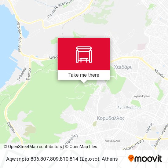 Αφετηρία 806,807,809,810,814 (Σχιστό) map