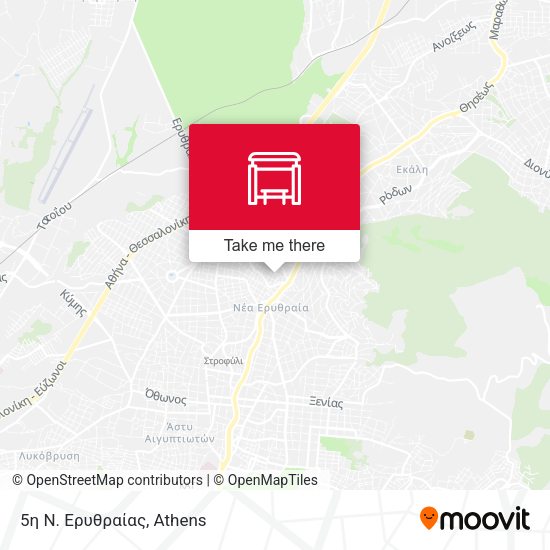 5η Ν. Ερυθραίας map