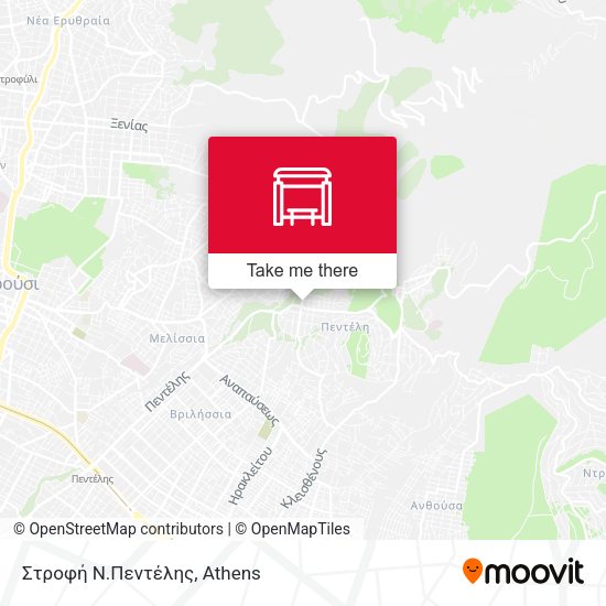 Στροφή Ν.Πεντέλης map