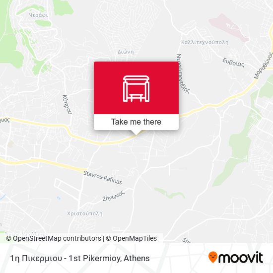 1η Πικερμιου - 1st Pikermioy map