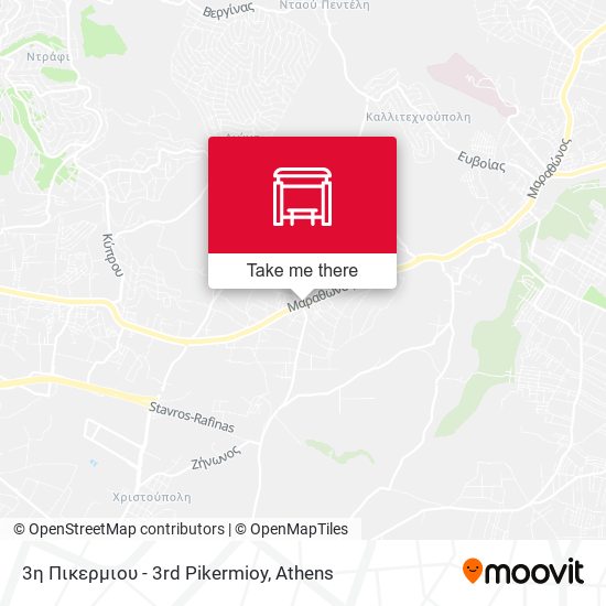 3η Πικερμιου - 3rd Pikermioy map