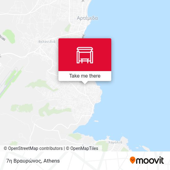 7η Βραυρώνος map