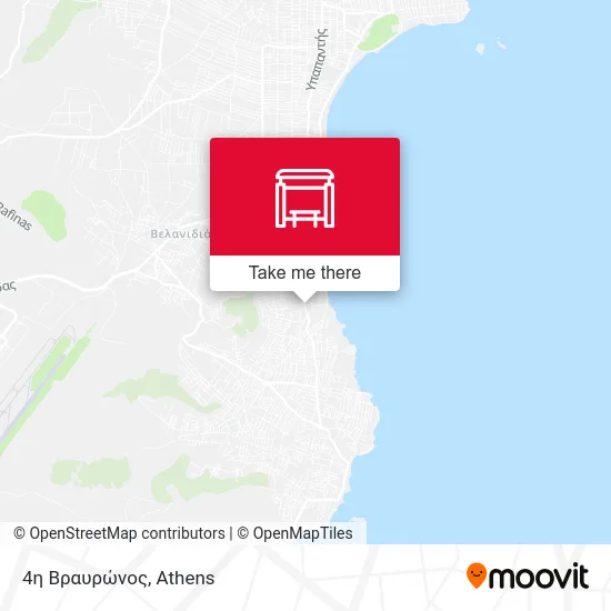 4η Βραυρώνος map